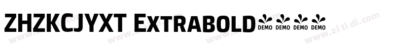 ZHZKCJYXT Extrabold字体转换
